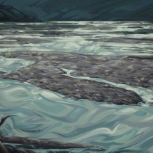Riverbed In Moonlight