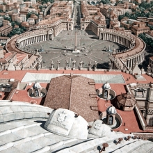 From The Dome Of St Peters Vatican City